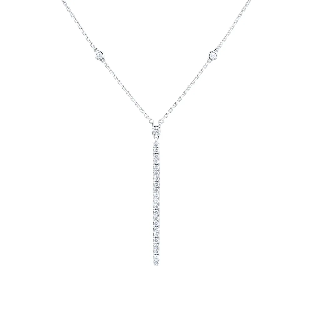 Messika Gatsby Vertical Bar 0.38cttw Diamond Necklace