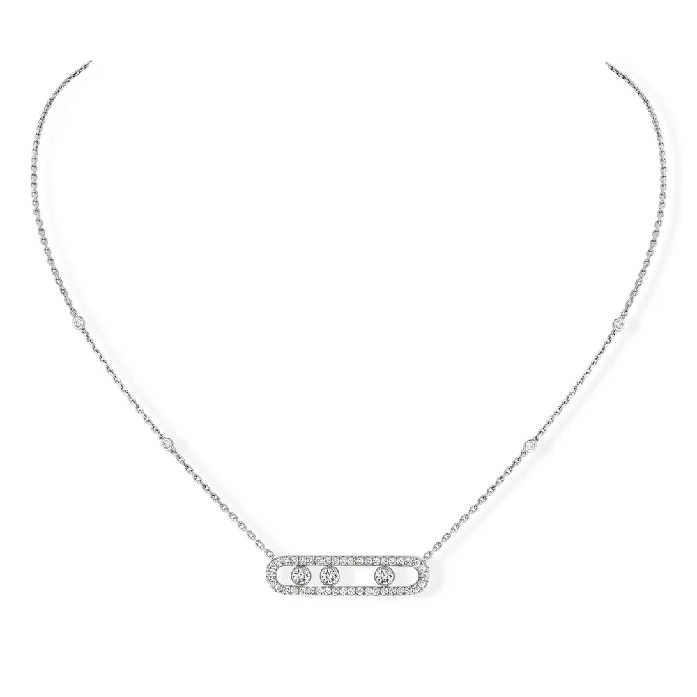 Messika Move Classique 0.70cttw Diamond Pavé Necklace