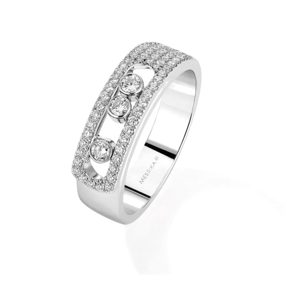Messika Move Noa Pave Set Ring In 18ct White Gold