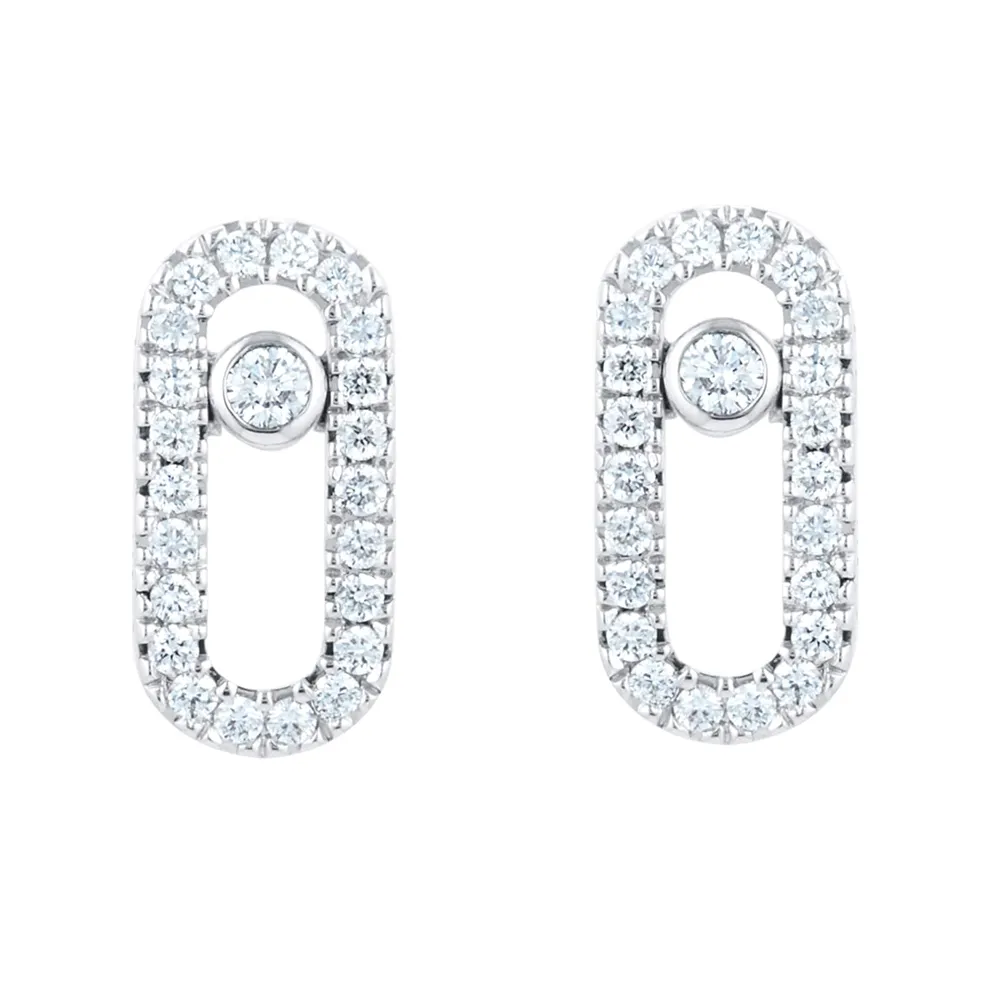 Messika Move Uno 0.16cttw Diamond Earrings