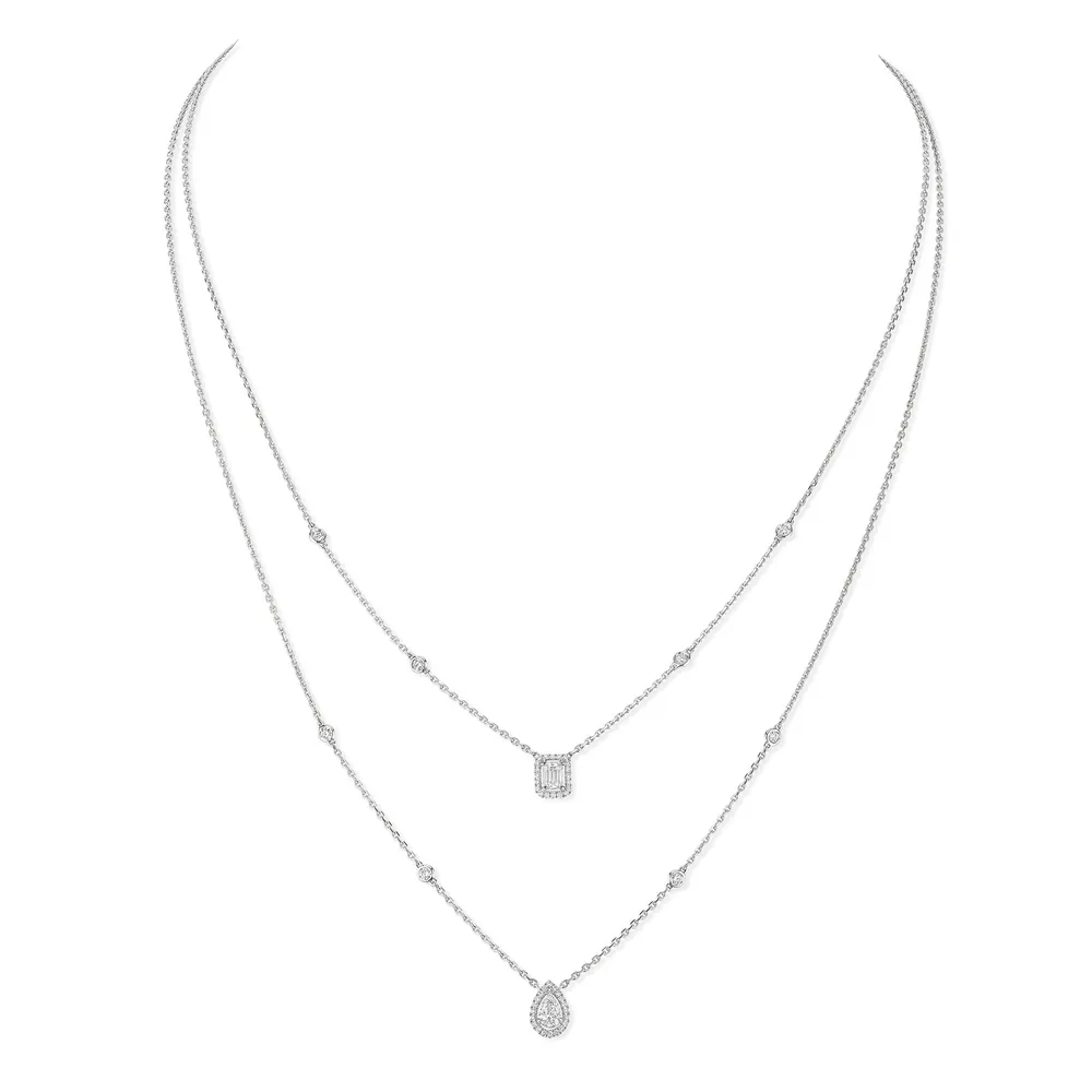 Messika My Twin 2-Row 0.76cttw Diamond Necklace