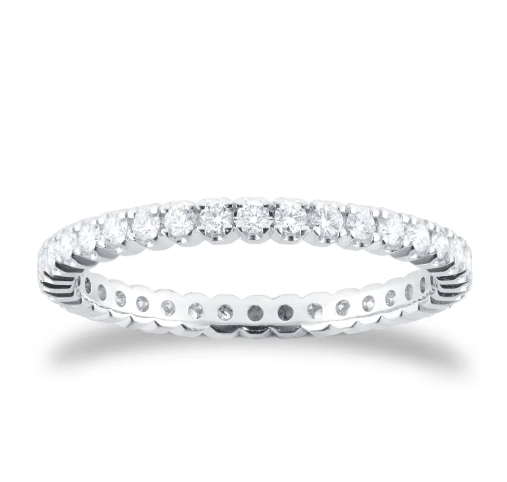 Platinum 0.50cttw Brilliant Cut Diamond Full Eternity Ring
