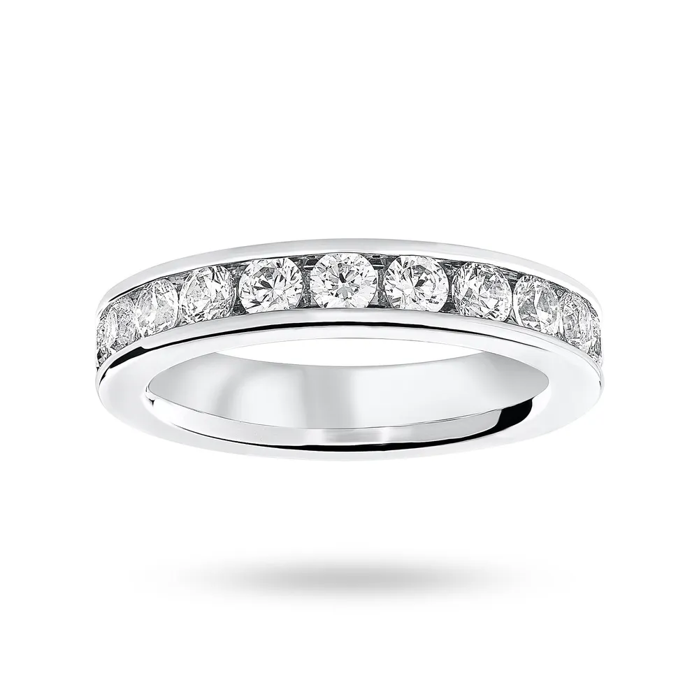 Platinum 2.00 Carat Brilliant Cut Channel Set Full Eternity Ring
