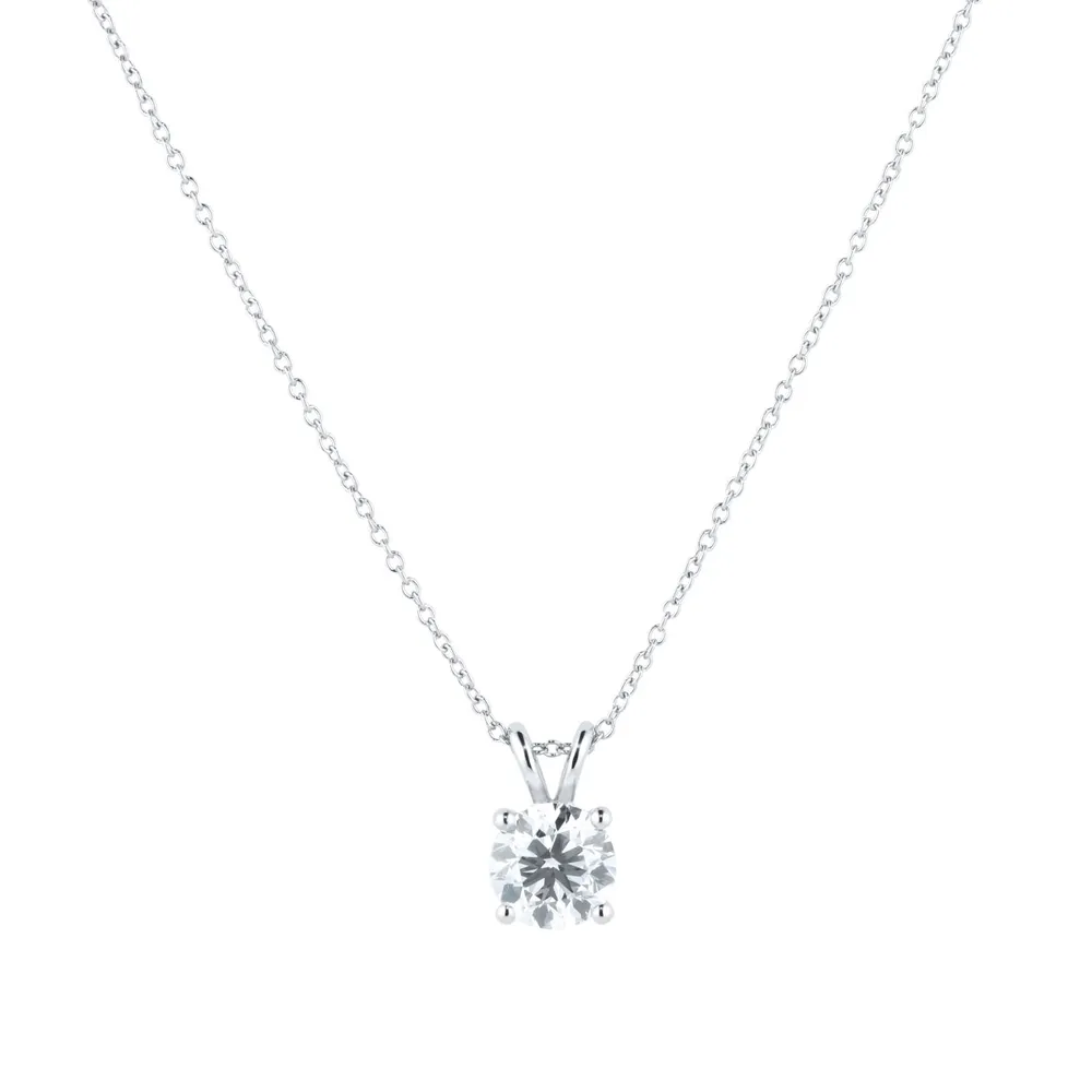 Platinum 2ct Diamond Solitaire Pendant
