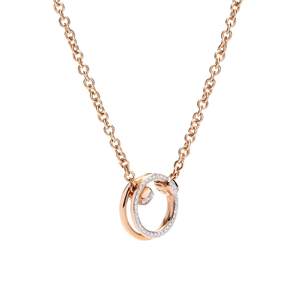 Pomellato Together 18ct Rose Gold 0.20ct Diamond Pendant