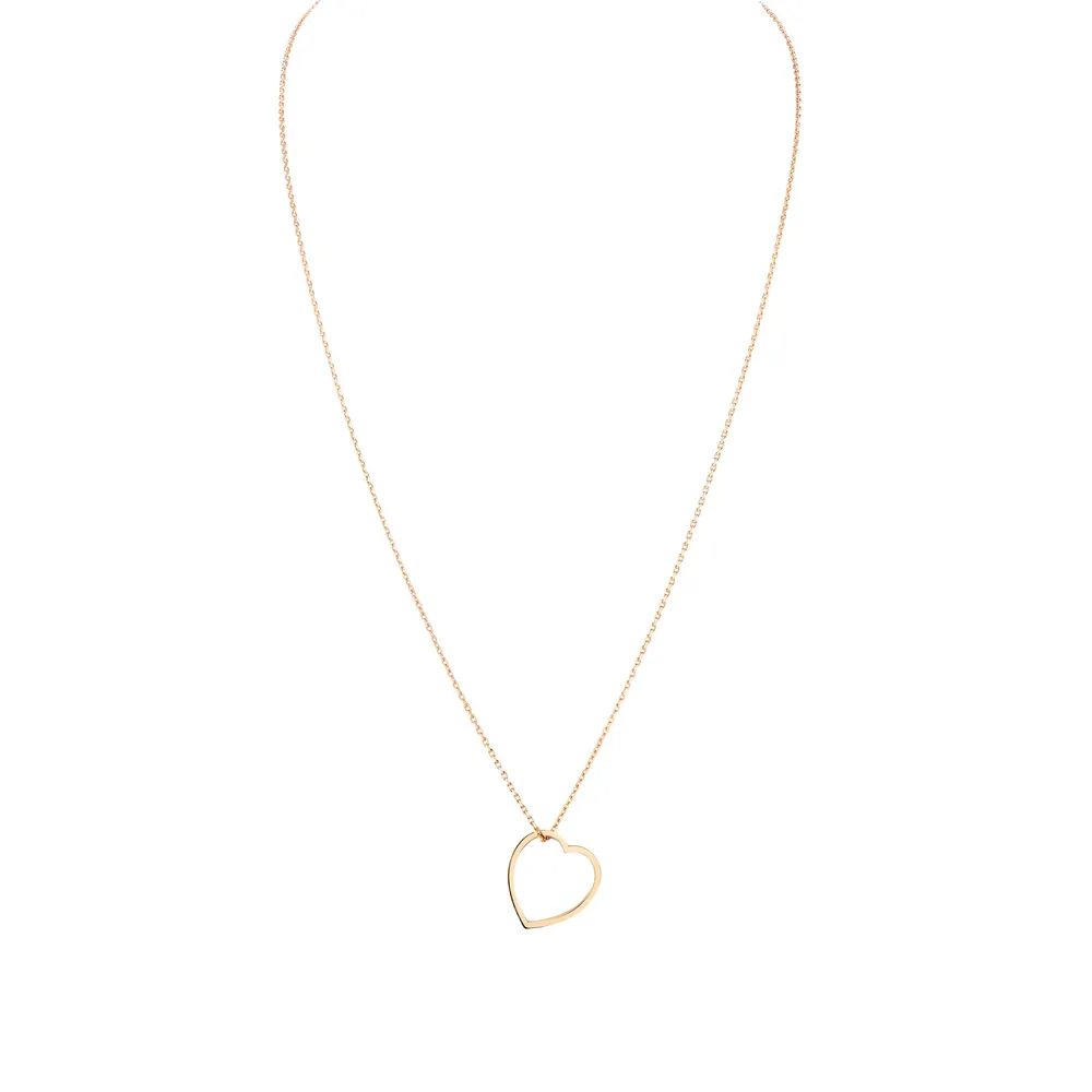 Repossi Antifer 18ct Rose Gold Heart Pendant