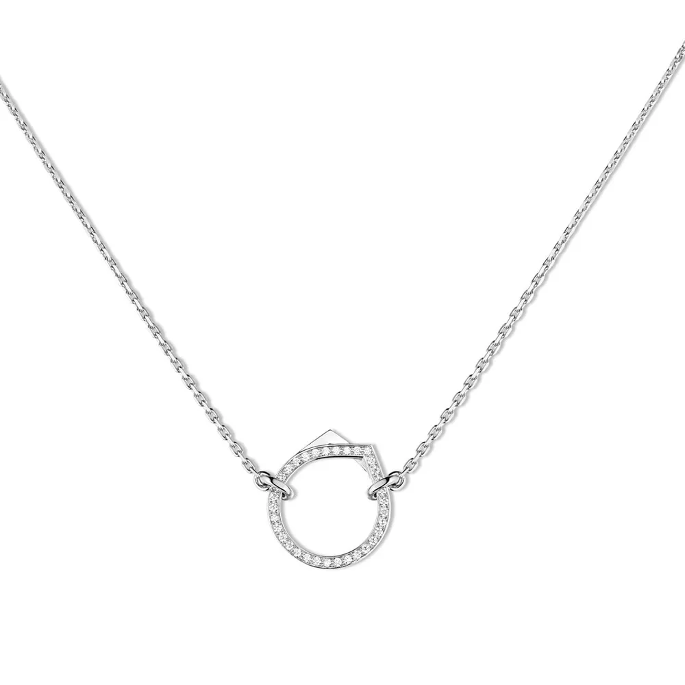 Repossi Antifer 18ct White Gold & 0.17ct Diamond Pendant