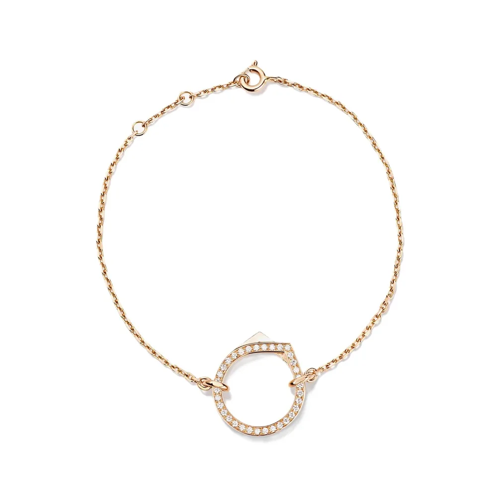 Repossi Repossi Antifer 18ct Rose Gold 0.17ct Diamond Bracelet