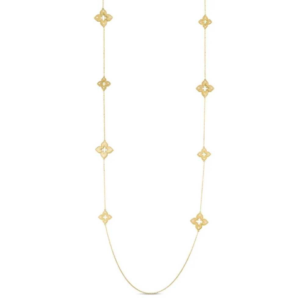Roberto Coin Venetian Princess 18ct Yellow Gold 0.72ct Diamond Long Necklace