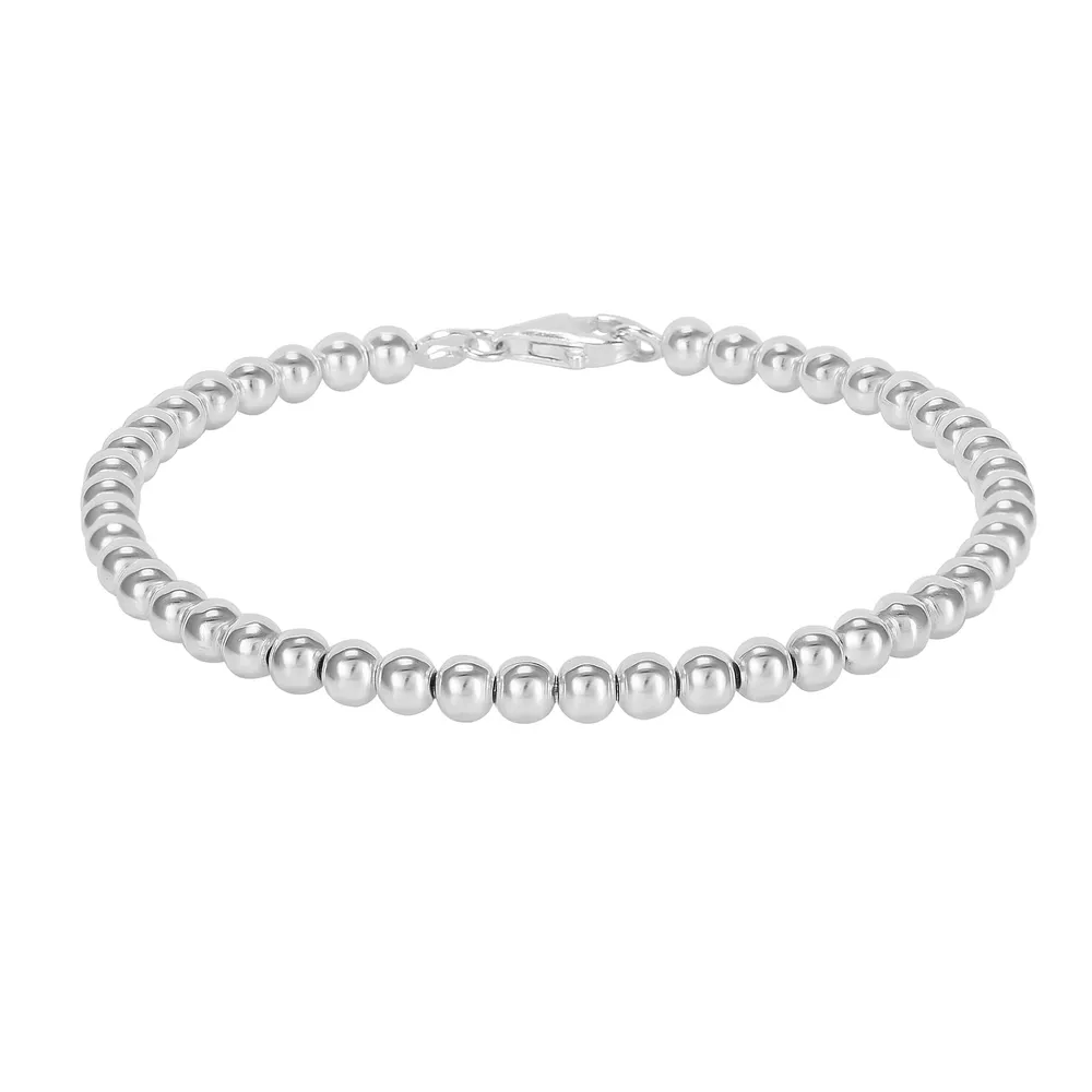 Silver Beaded Bracelet
