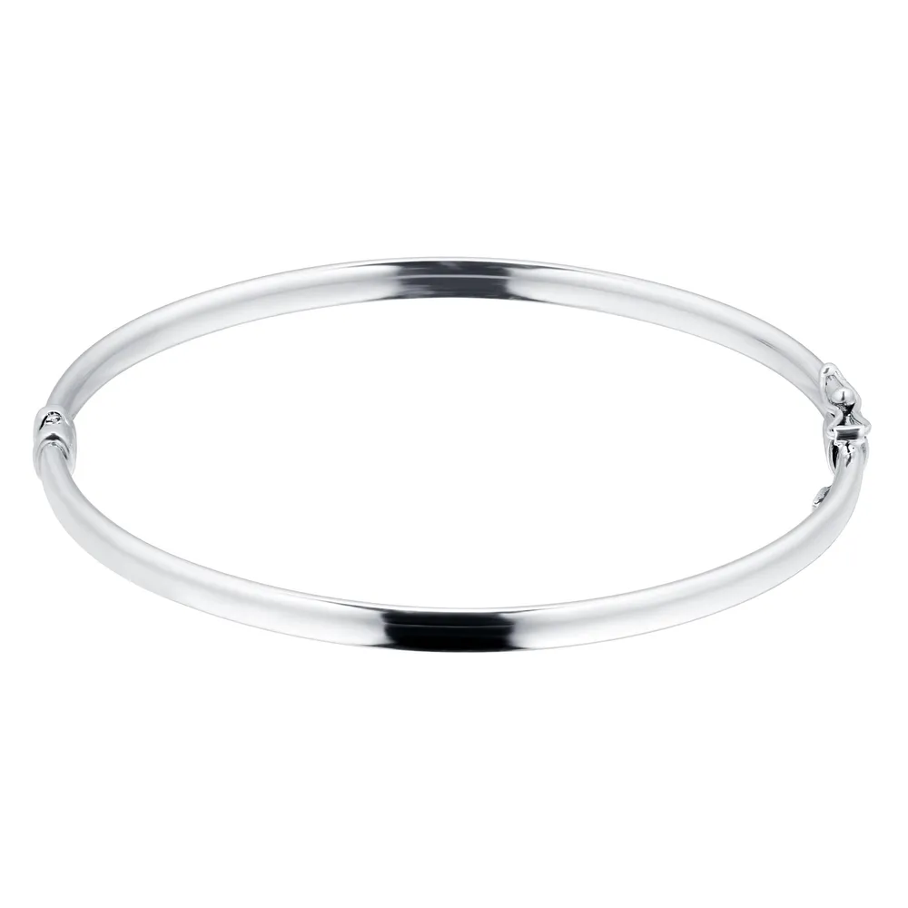 Silver Plain Bangle