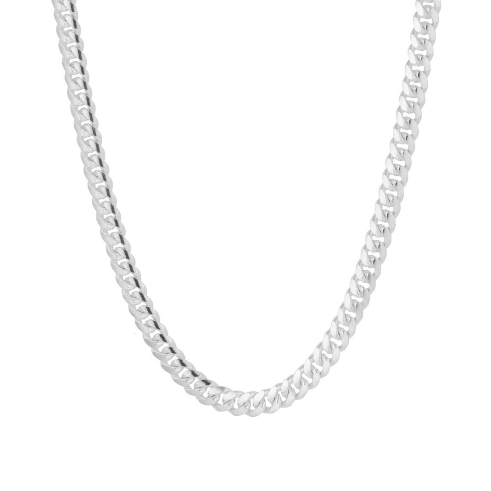 Sterling Silver 6.75mm Cuban Chain