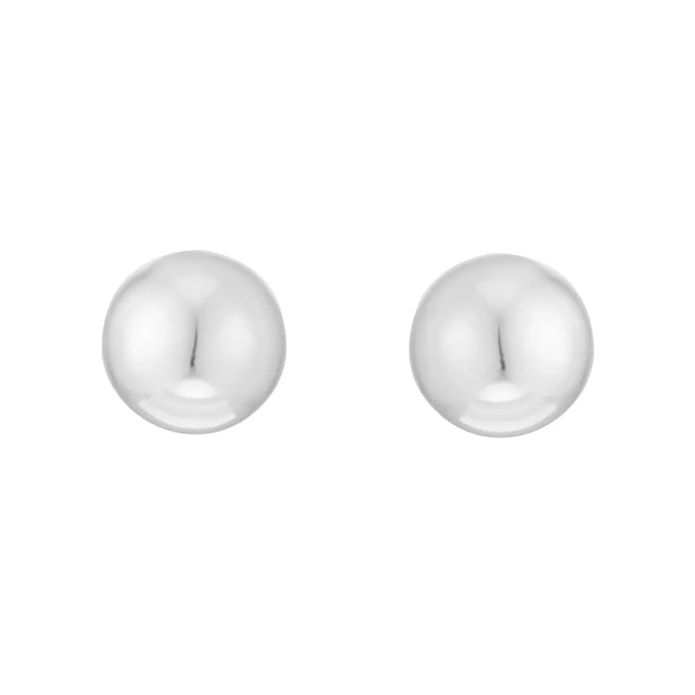 Sterling Silver 6mm Polished Ball Stud Earrings