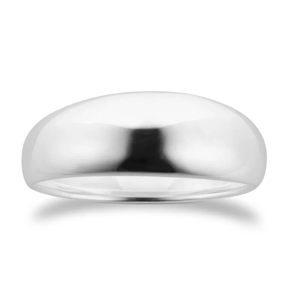 Sterling Silver 7mm Dome Ring