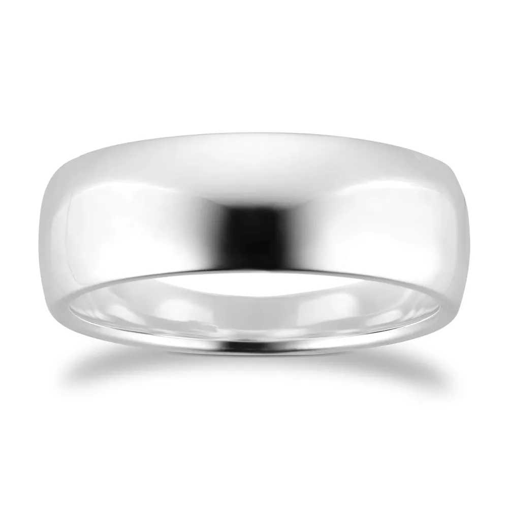 Sterling Silver 7mm Plain Band