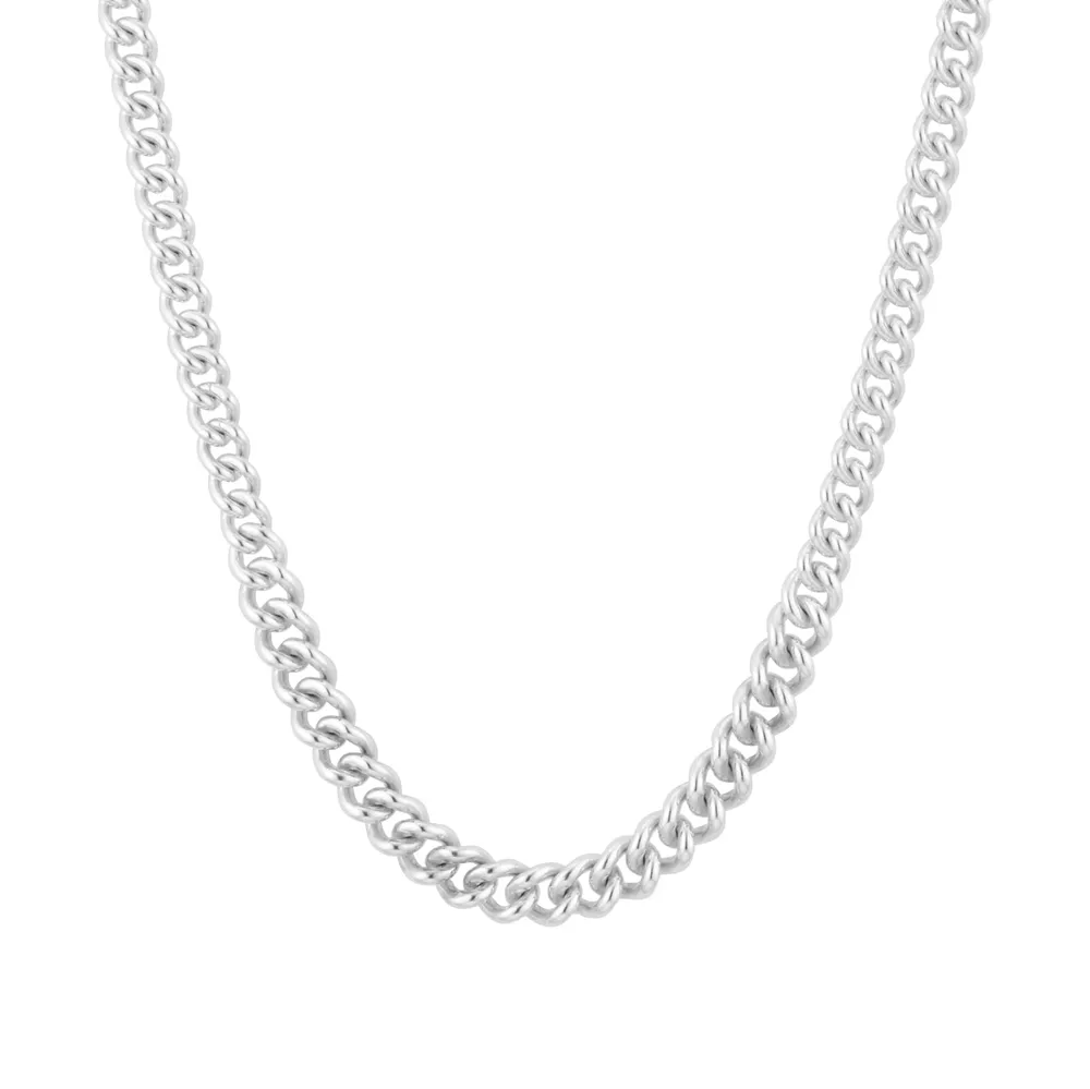 Sterling Silver Graduated Curb Chain