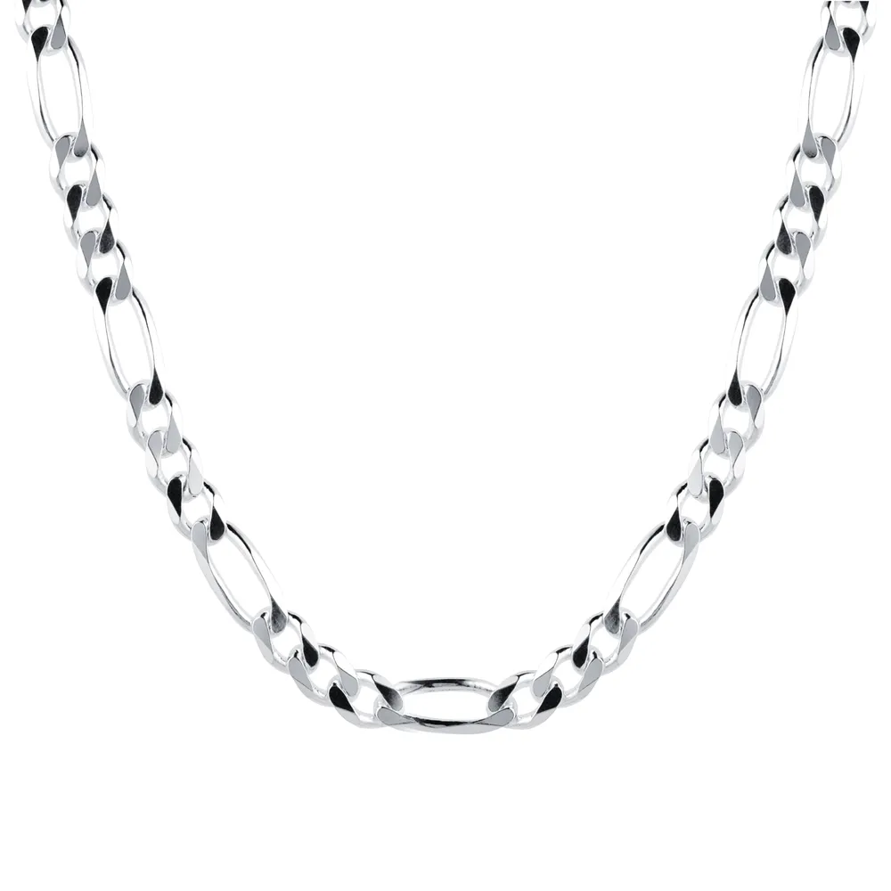 Sterling Silver Mens 20 Inch 180 Figaro Chain