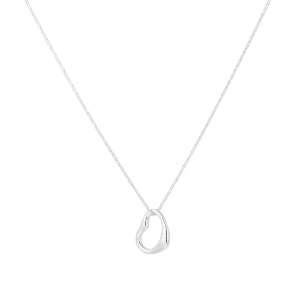Sterling Silver Open Heart Pendant