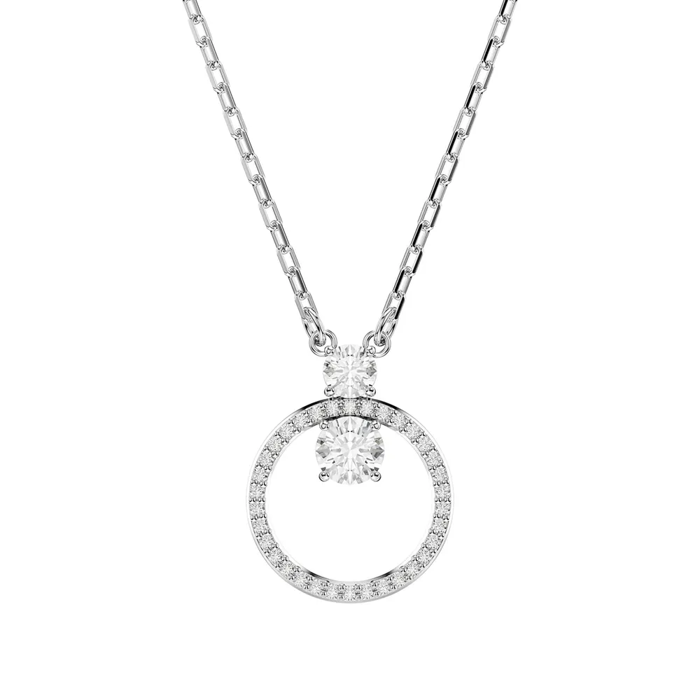 Swarovski Constella Silver Coloured Cubic Zirconia Pendant Necklace