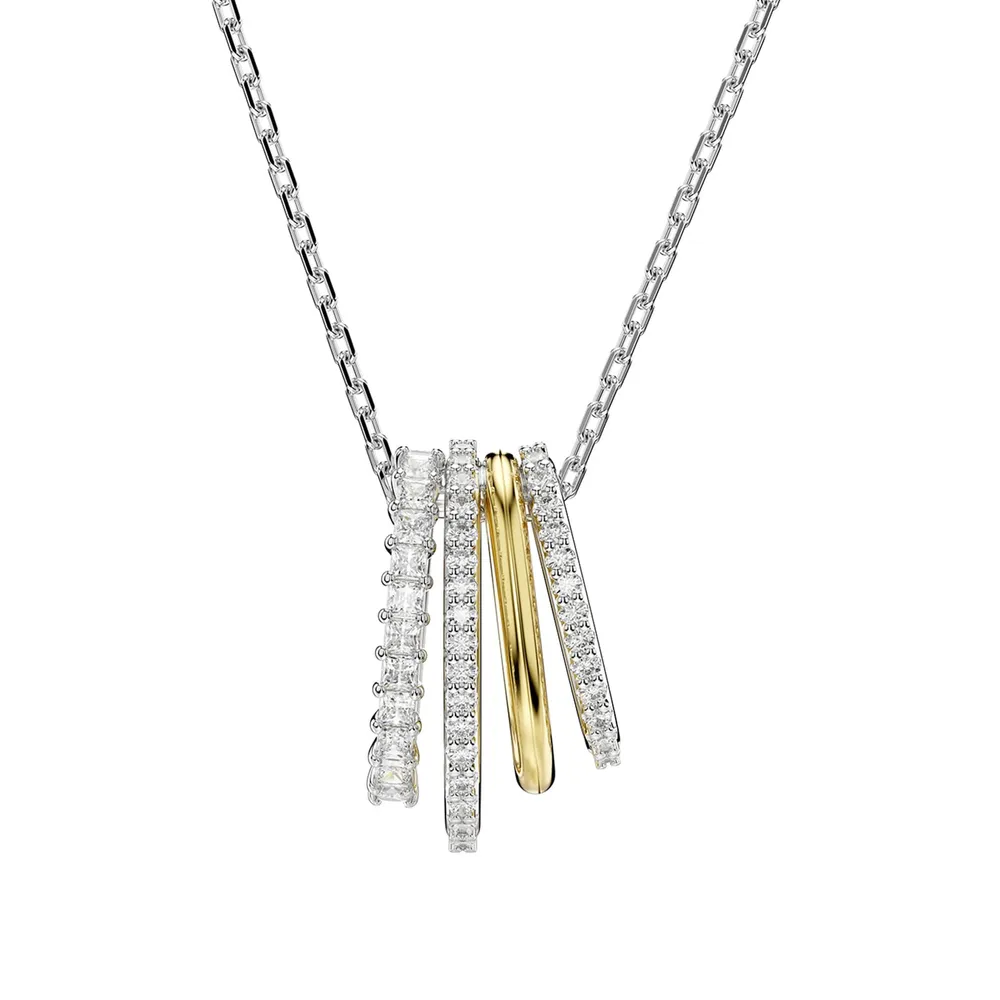 Swarovski Hyperbola Bicolour Cubic Zirconia Pendant Necklace