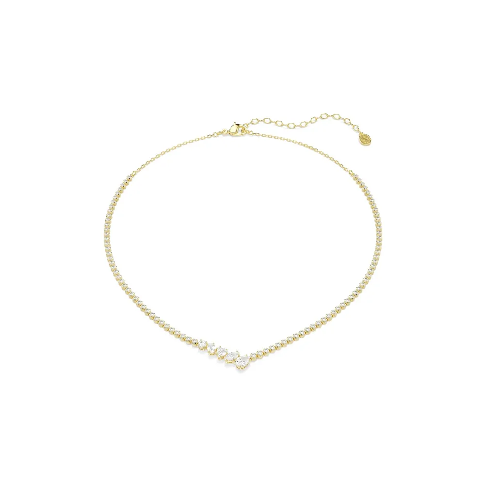 Swarovski Mesmera 18ct Yellow Gold Plated Mixed Cut Crystal Necklace