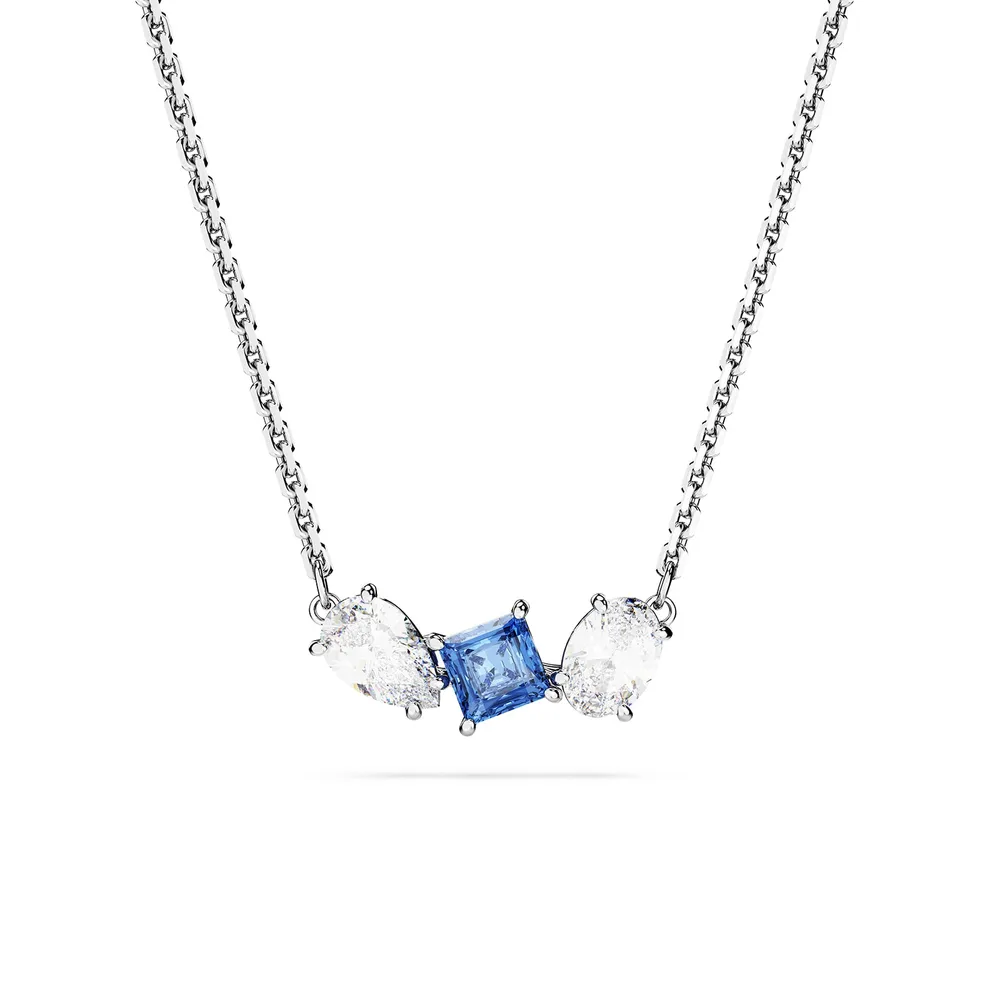 Swarovski Mesmera Blue & White Mixed Cut Pendant