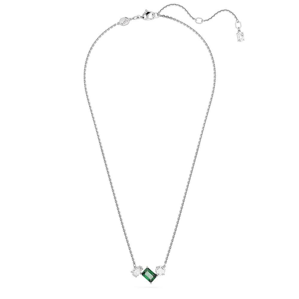 Swarovski Mesmera Green & White Mixed Cut Pendant