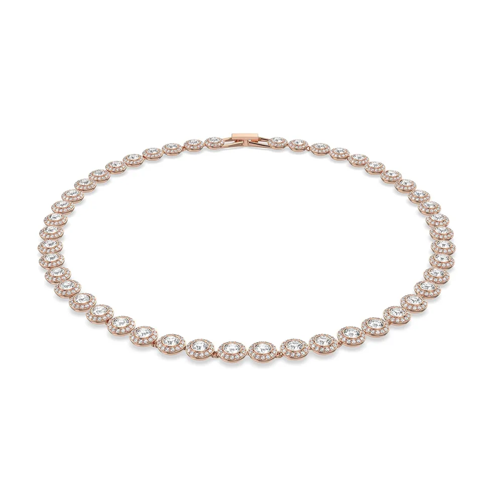 Swarovski Rose Gold Coloured Angelic Crystal Necklace