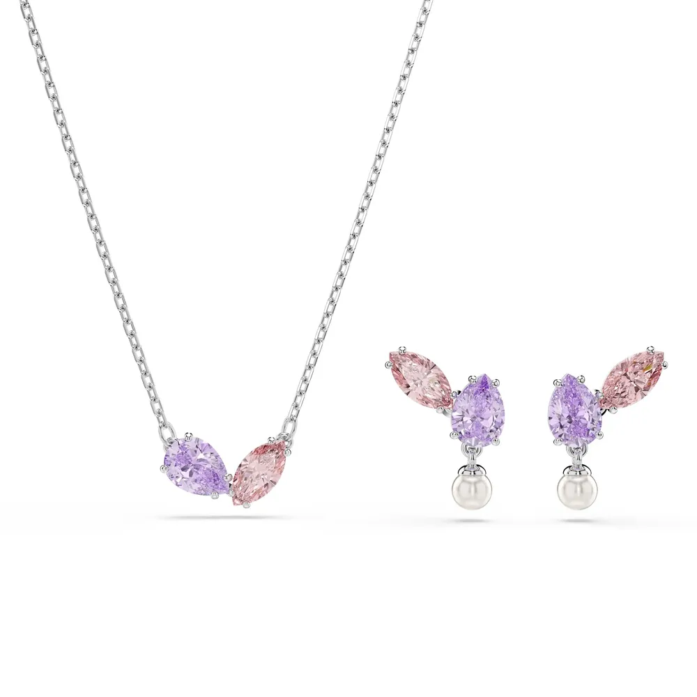 Swarovski Una Angelica Capsule White Rhodium Plated Crystal Jewellery Set