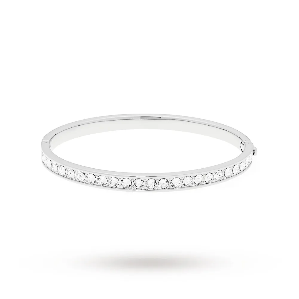 Ted Baker Clemara Hinge Crystal Silver Bangle