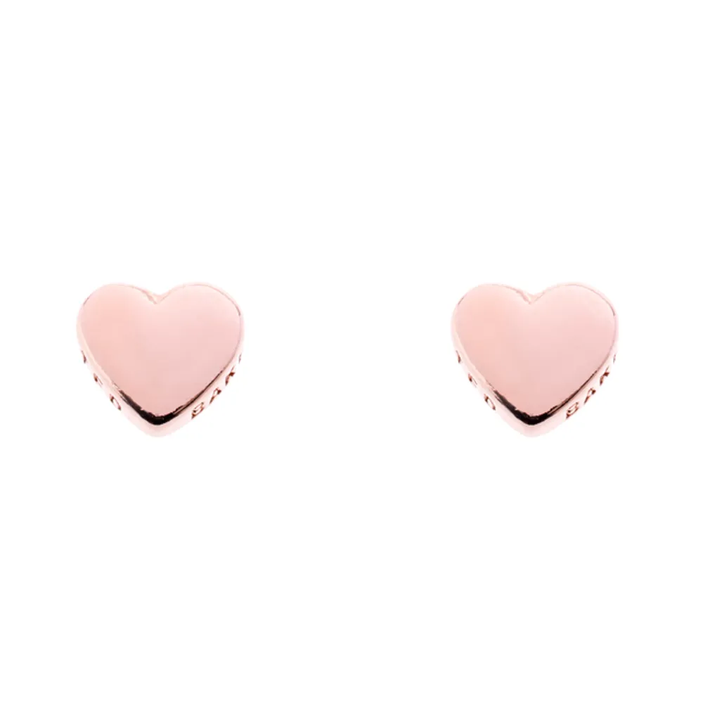 Ted Baker Rose Coloured Harly Tiny Heart Stud Earrings