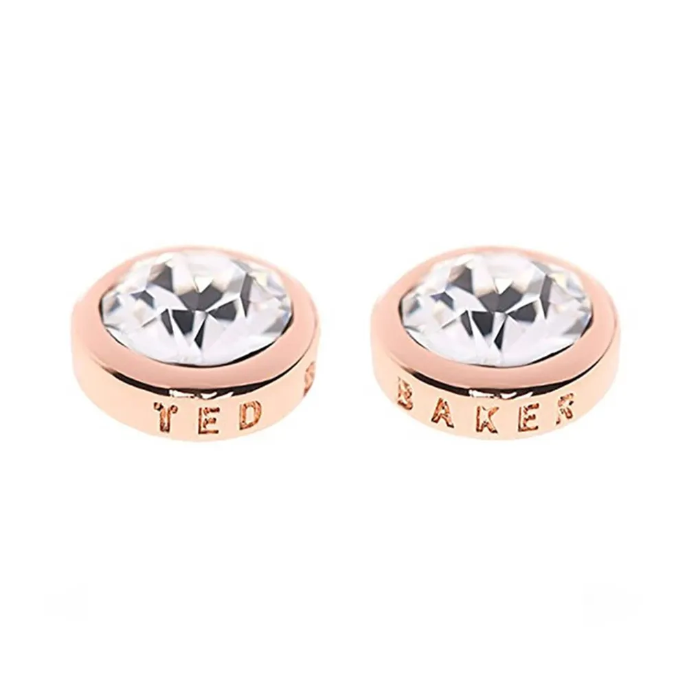 Ted Baker Rose Gold Coloured Sinaa Crystal Stud Earring