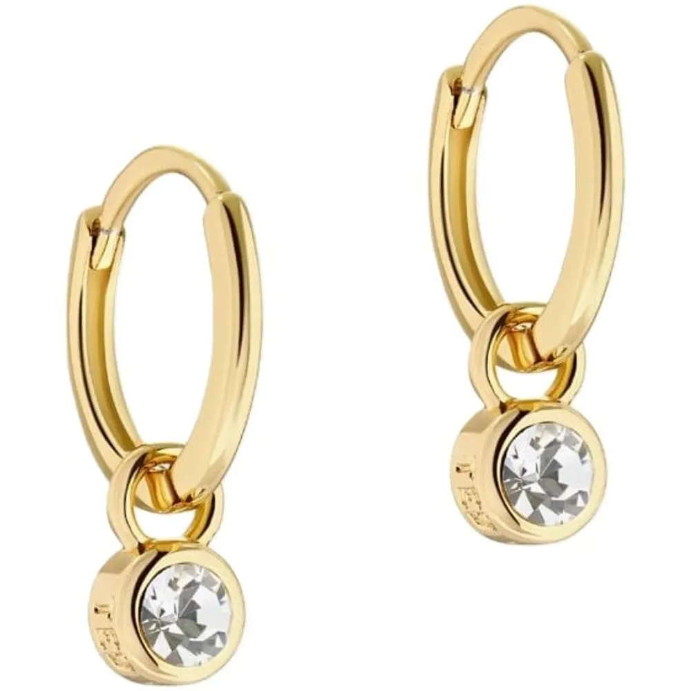 Ted Baker SINALAA Yellow Gold Coloured Huggie Earrings