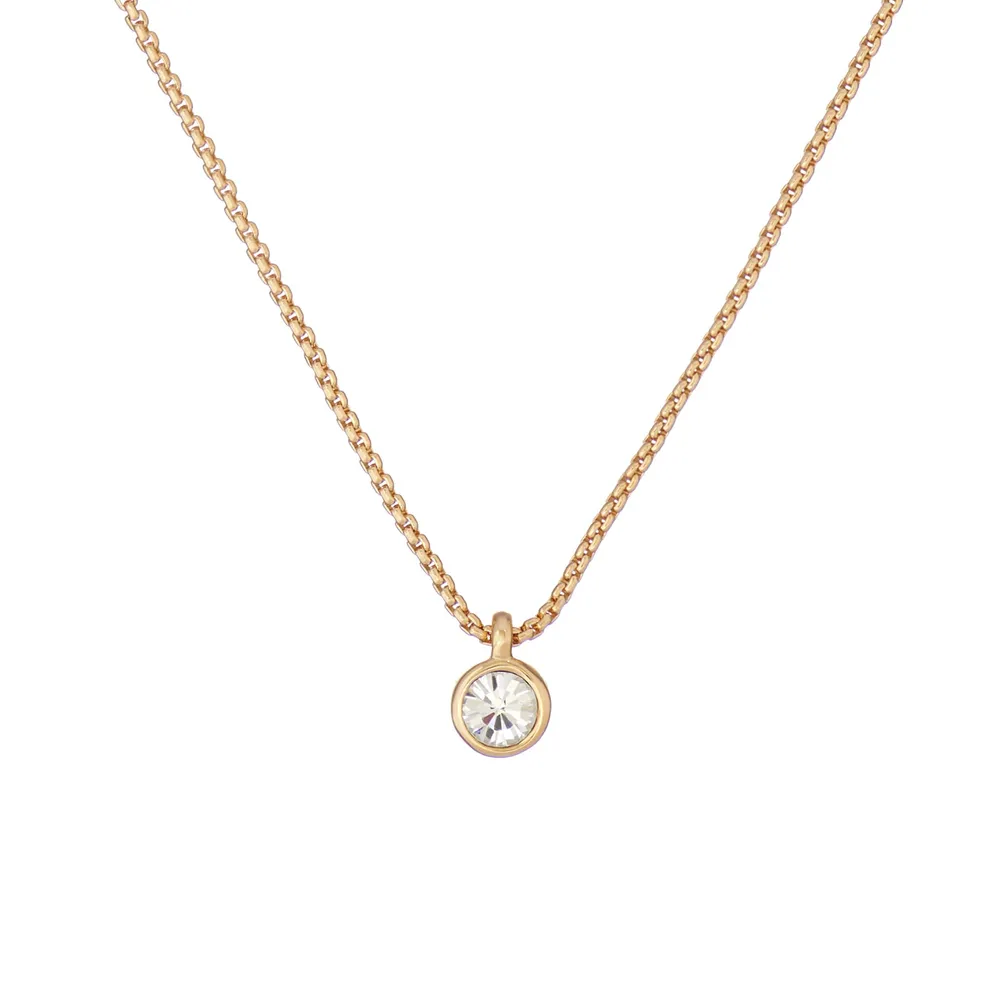 Ted Baker SININAA Yellow Gold Coloured Crystal Pendant