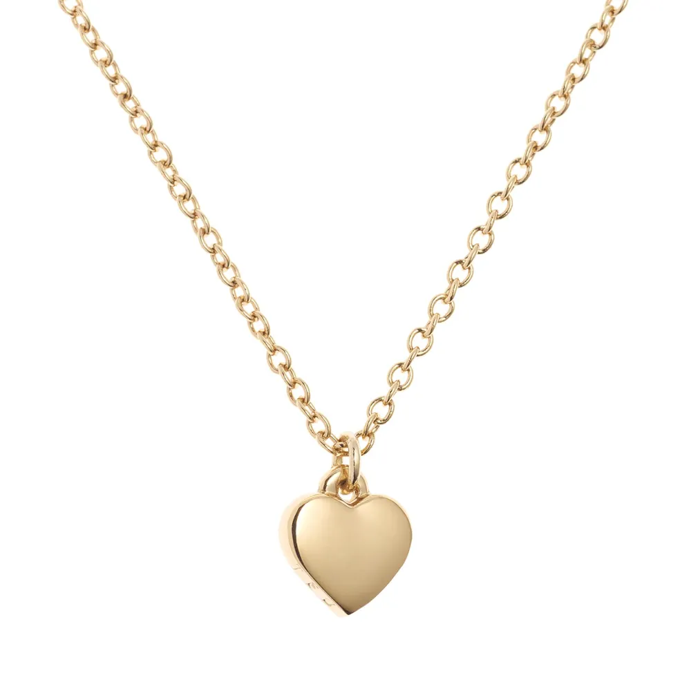 Ted Baker Yellow Gold Coloured Hara Tiny Heart Pendant Necklaces