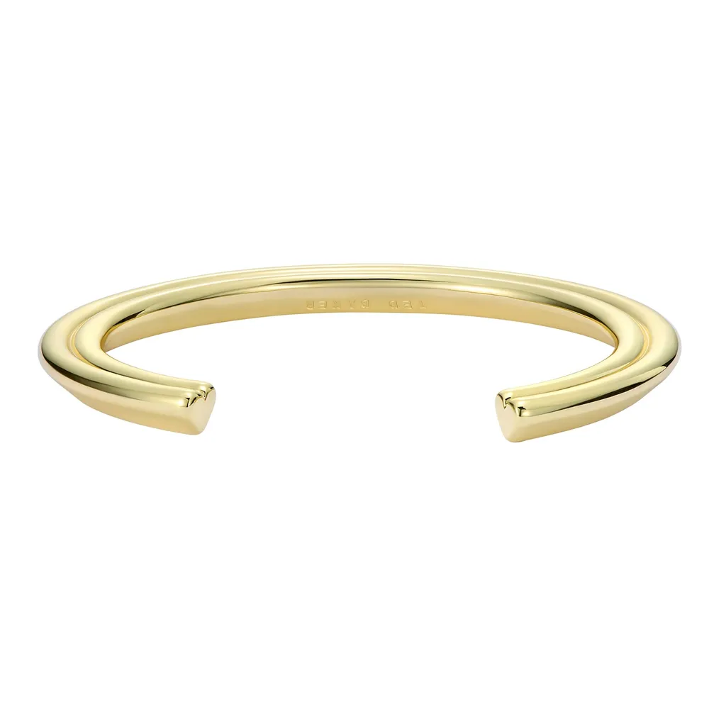 Ted Baker Yellow Gold Coloured Hina Hidden Heart Bangle