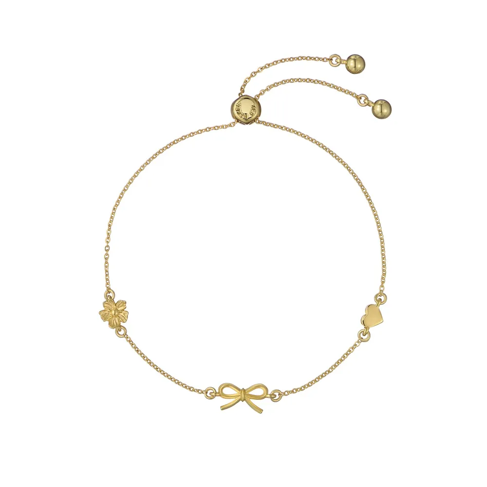 Ted Baker Yellow Gold Coloured Iona Mini Icons Bracelet