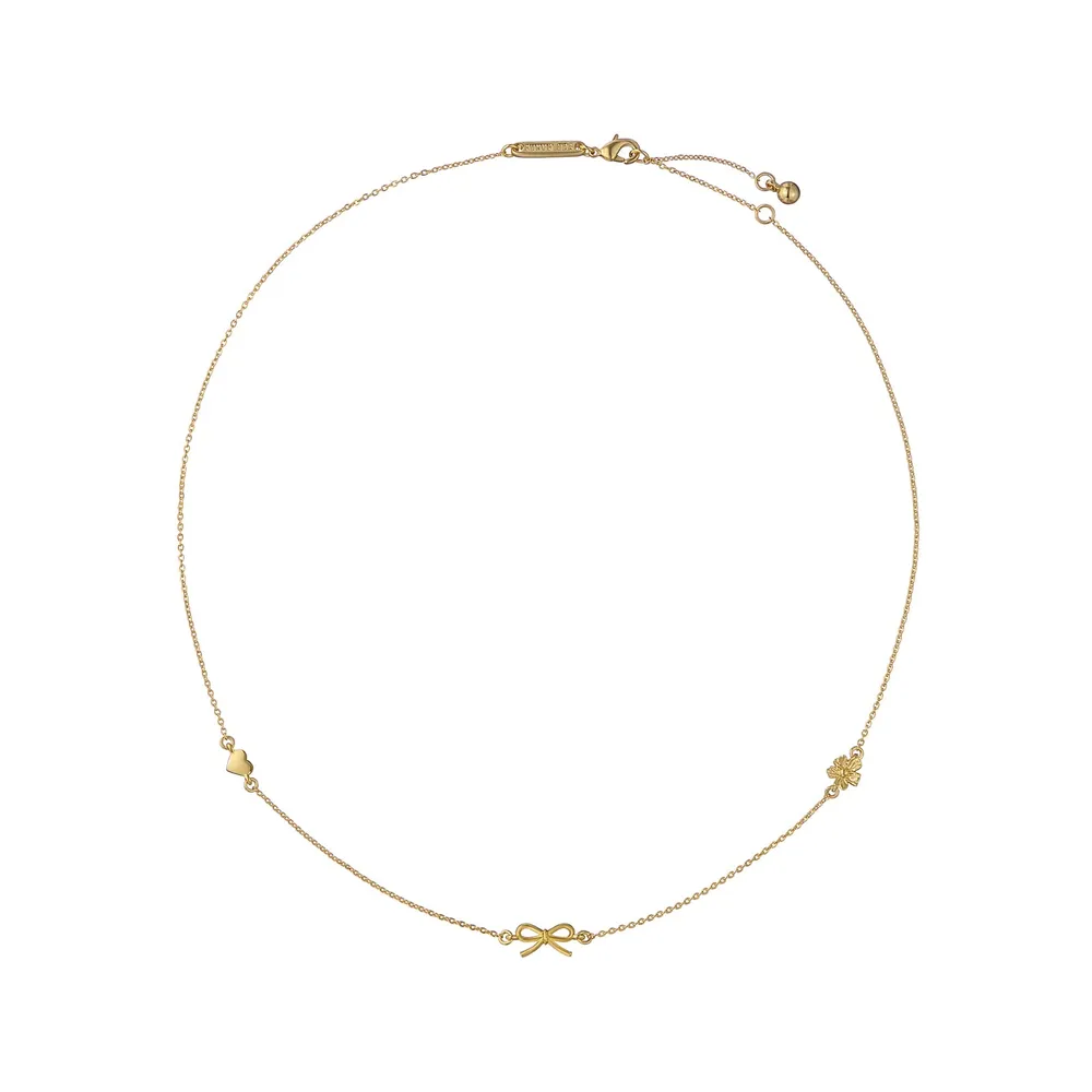 Ted Baker Yellow Gold Coloured Iona Mini Icons Necklace