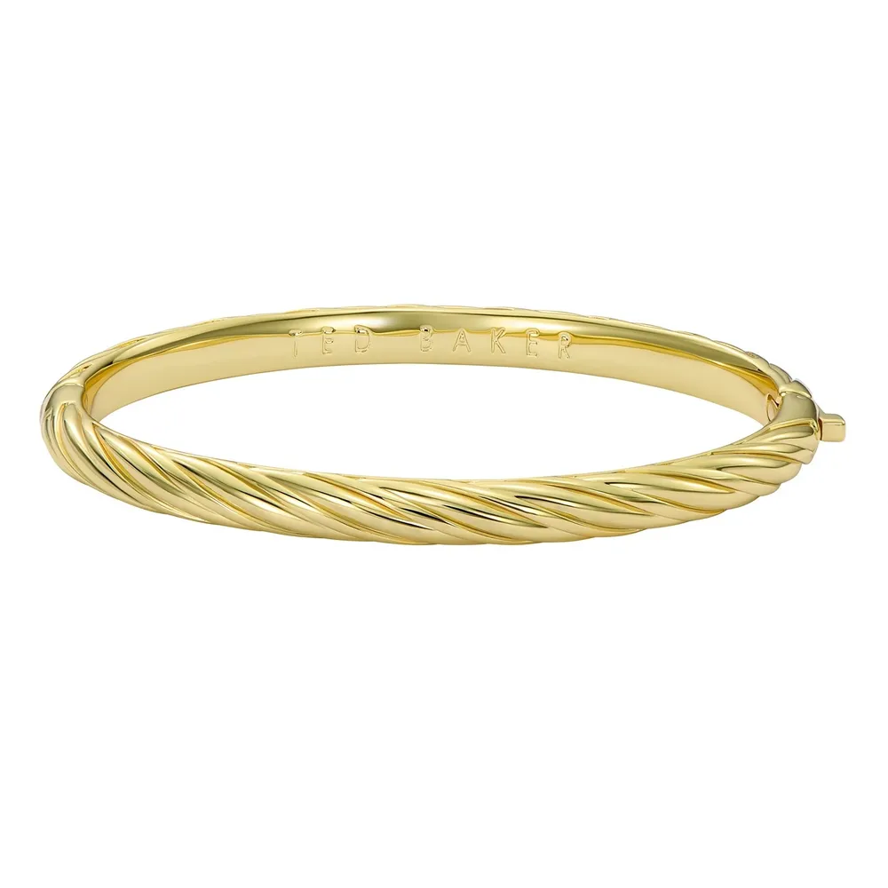 Ted Baker Yellow Gold Coloured Melissa Twisted Bangle