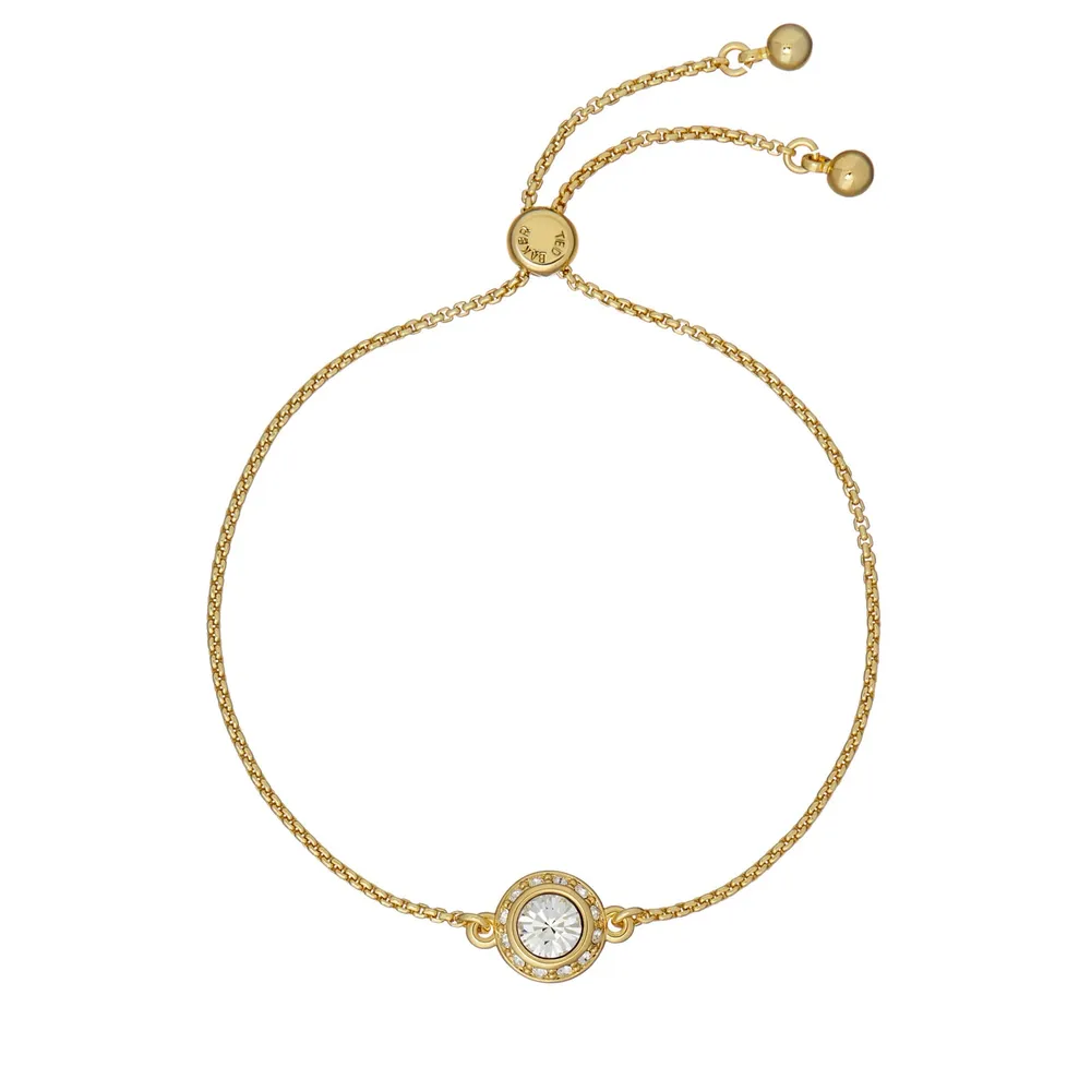 Ted Baker Yellow Gold Coloured Soleta Cubic Zirconia Bracelet