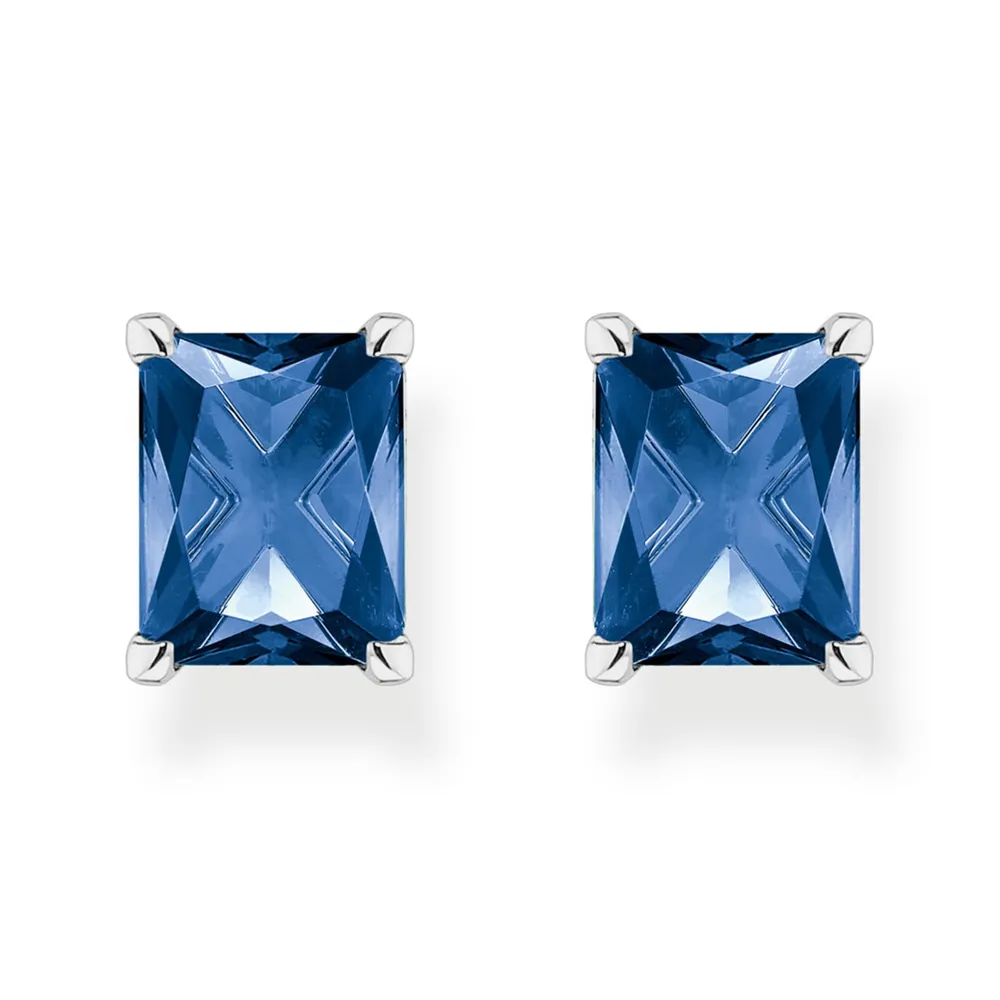 Thomas Sabo Sterling Silver Blue Cubic Zirconia Ocean Vibes Earrings