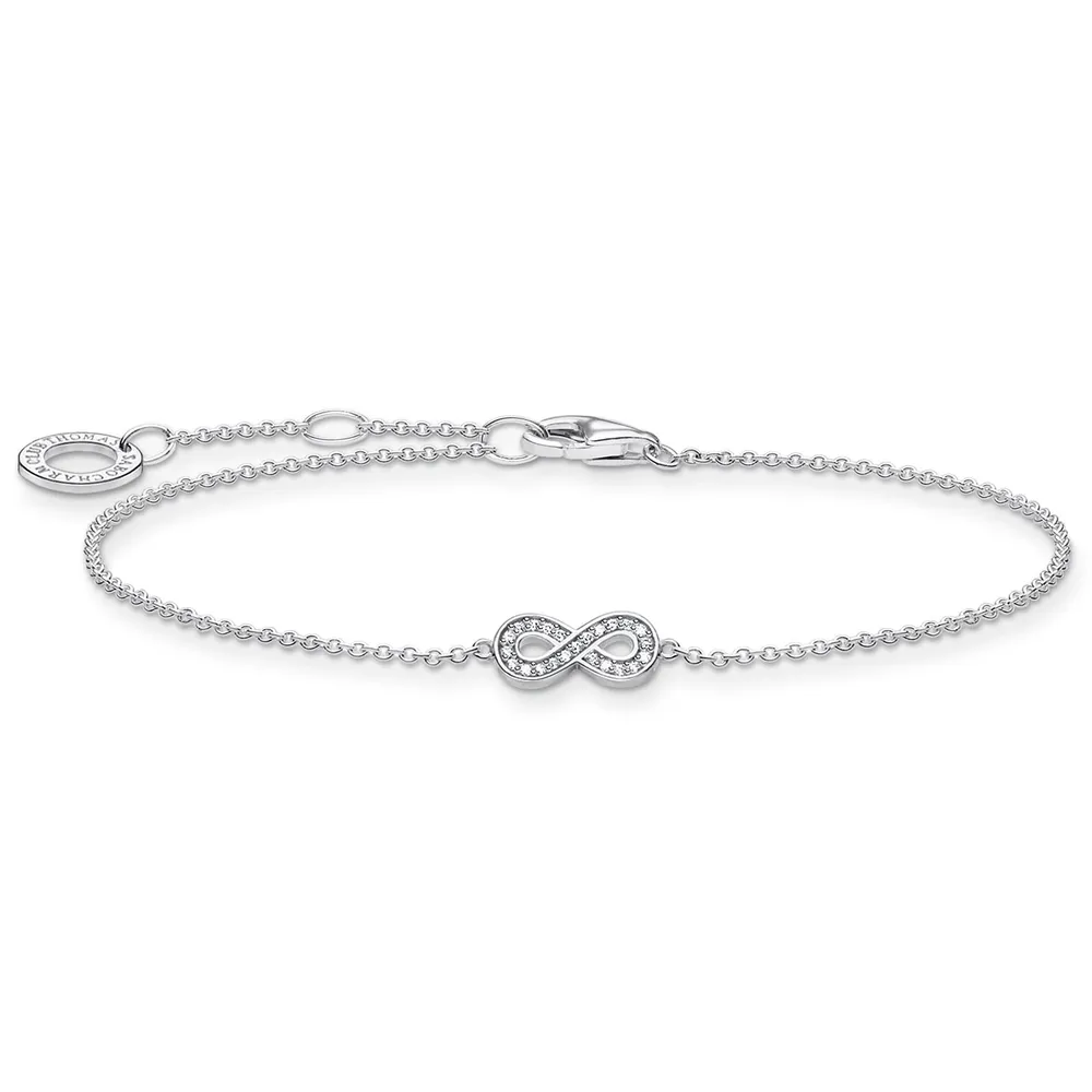 Thomas Sabo Sterling Silver Cubic Zirconia 16-19cm Infinity Bracelet