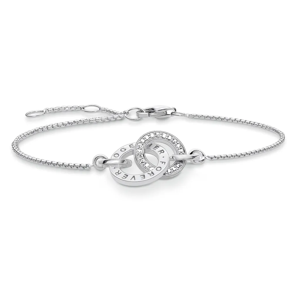 Thomas Sabo Sterling Silver Cubic Zirconia 16.5-19.5cm Bracelet
