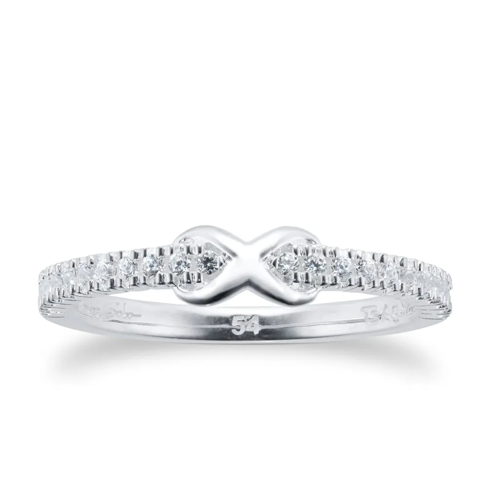 Thomas Sabo Sterling Silver Cubic Zirconia Infinity Ring