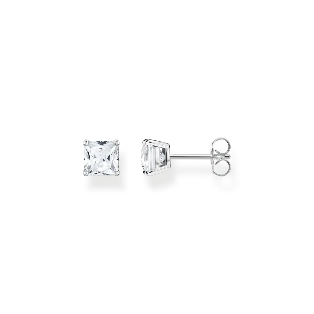 Thomas Sabo Sterling Silver White Stone Stud Earrings