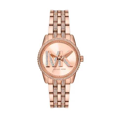 Michael Kors Bryant Three-Hand Rose Gold-Tone Stainless Steel