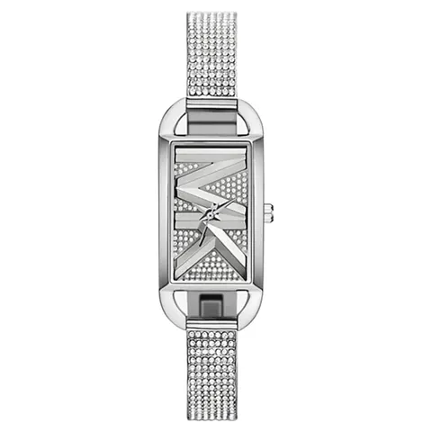 Michael Kors Mini Empire Pave Silver-Tone Bangle