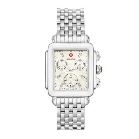 Michele Deco Diamond Stainless Steel