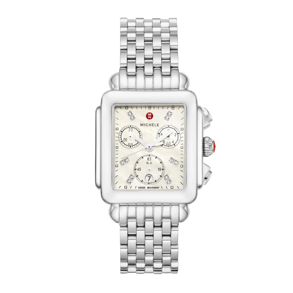 Michele Deco Diamond Stainless Steel MWW06A000778
