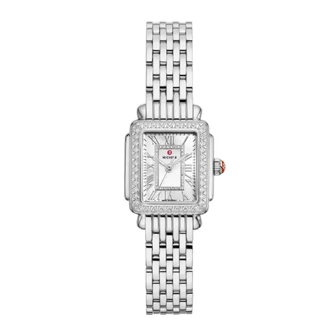 Michele Deco Madison Mini Diamond Stainless Steel